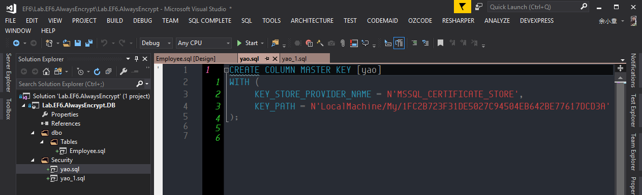[EF6] Entity Framework 6 連接 SQL Server 2016 Always Encrypted | 余小章 @ 大內 ...