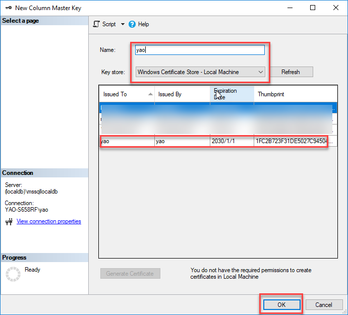 [EF6] Entity Framework 6 連接 SQL Server 2016 Always Encrypted | 余小章 @ 大內 ...