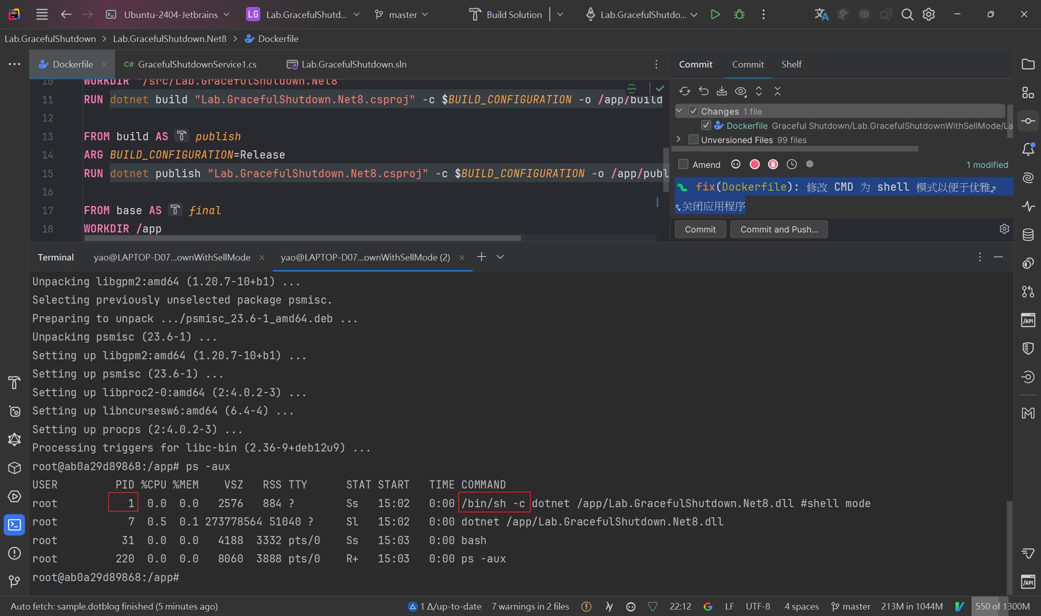 觀察 .NET Core Container 的 Exec Mode 和 Shell Mode 差異 | 余小章 @ 大內殿堂 - 點部落