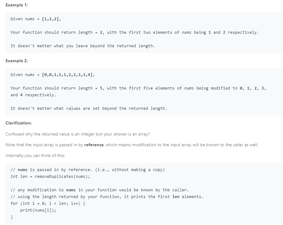 【LeetCode】解析_26. Remove Duplicates from Sorted Array | 不想上班的程式筆記 - 點部落