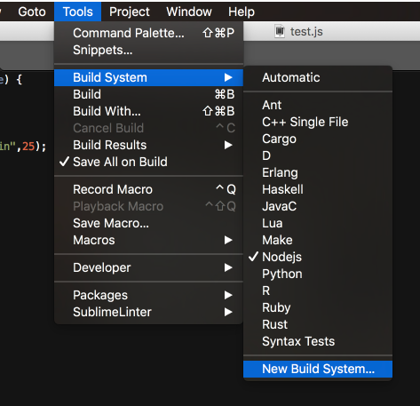 Sublimetext中的 建置設定 Nodejs In Nvm 學以致用 記錄程式學習 點部落