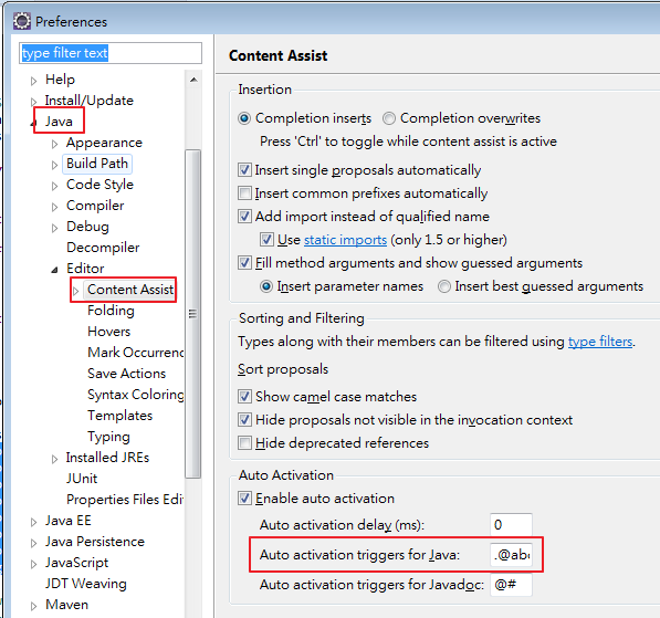 Java Eclipse 自動浮現後續程式碼 阿輝的零碎筆記 點部落