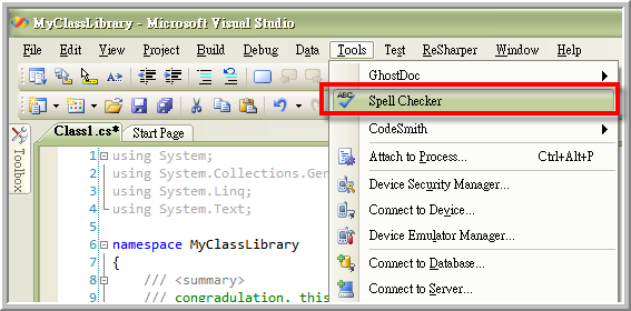 Visual studio spell checker настройка