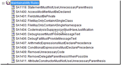 Maintainability Rules