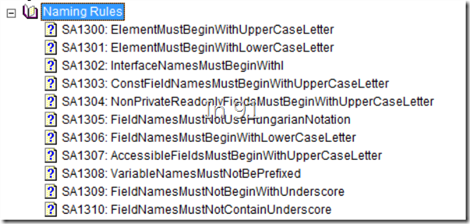 NamingRules