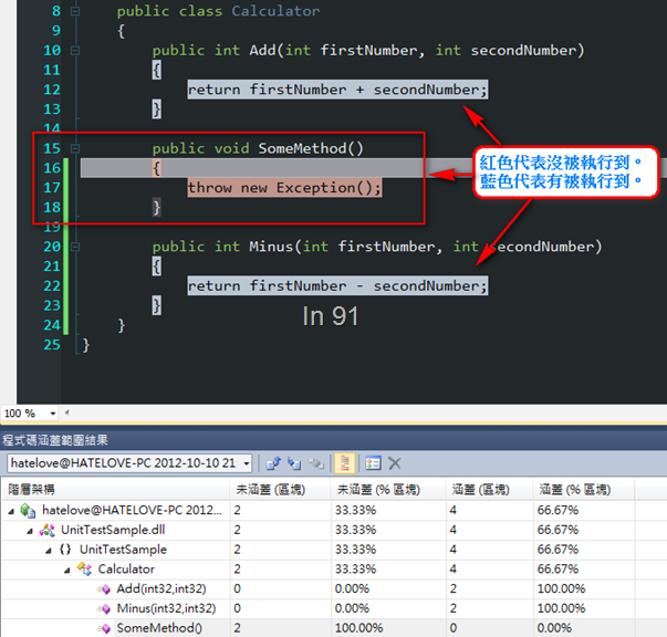 Day3 code coverage color inline