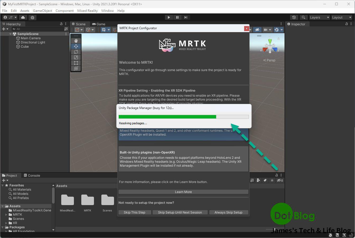Unity Mraid Plugin 透過 Unity 建立使用 Mixed Reality Tool Kit 的 3D 應用程式(I) | James's Tech & Life ...