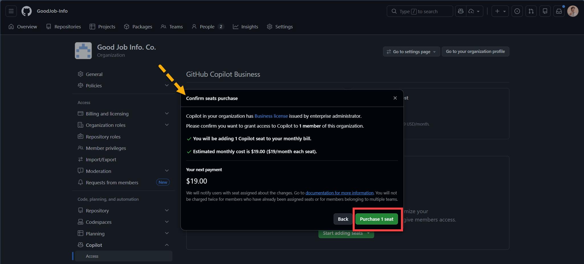 對 GitHub 的 Organization 中的成員設定 GitHub Copilot : 操作篇 | James's Tech ...