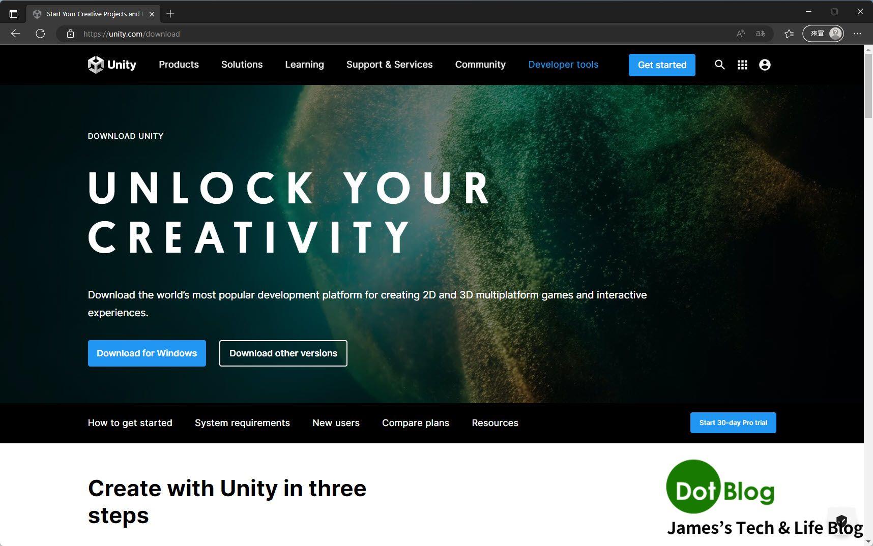 安裝 Unity Hub & Unity Editor... | James's Tech & Life Blog - 點部落