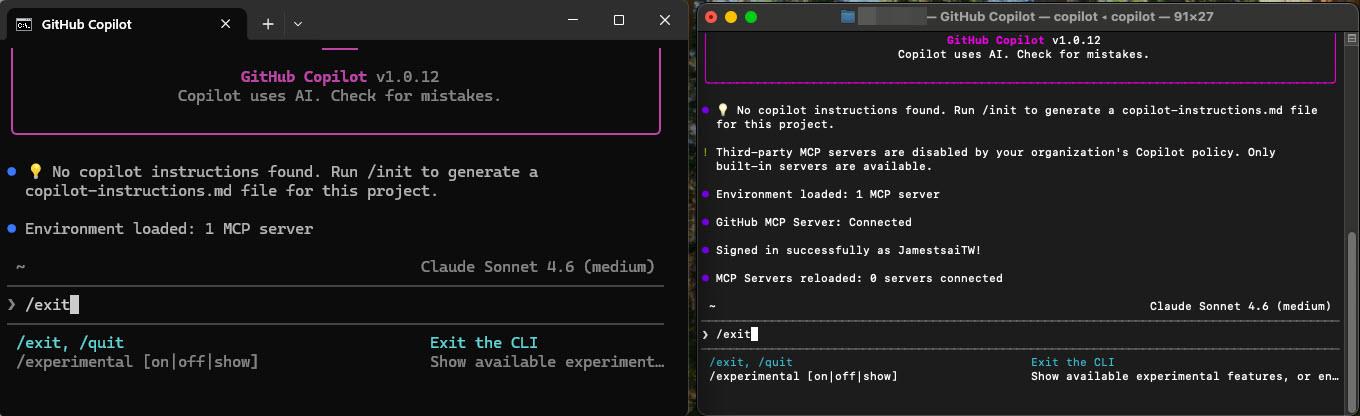 在 Windows / macOS 中安裝 GitHub Copilot CLI | James's Tech & Life Blog - 點部落