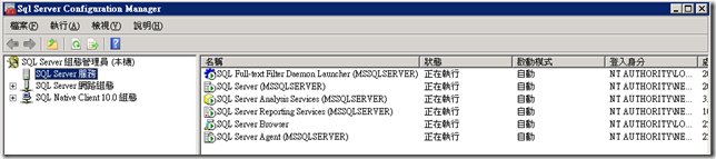 SQL Service Info