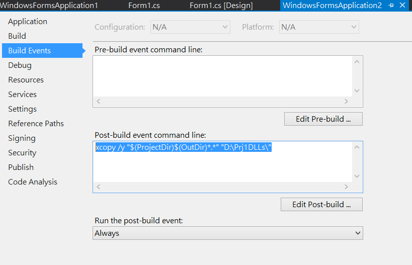 ]使用Visual Studio Pre/Post-Build Events (建置前事件/建置後事件) | 亂馬客- 點部落