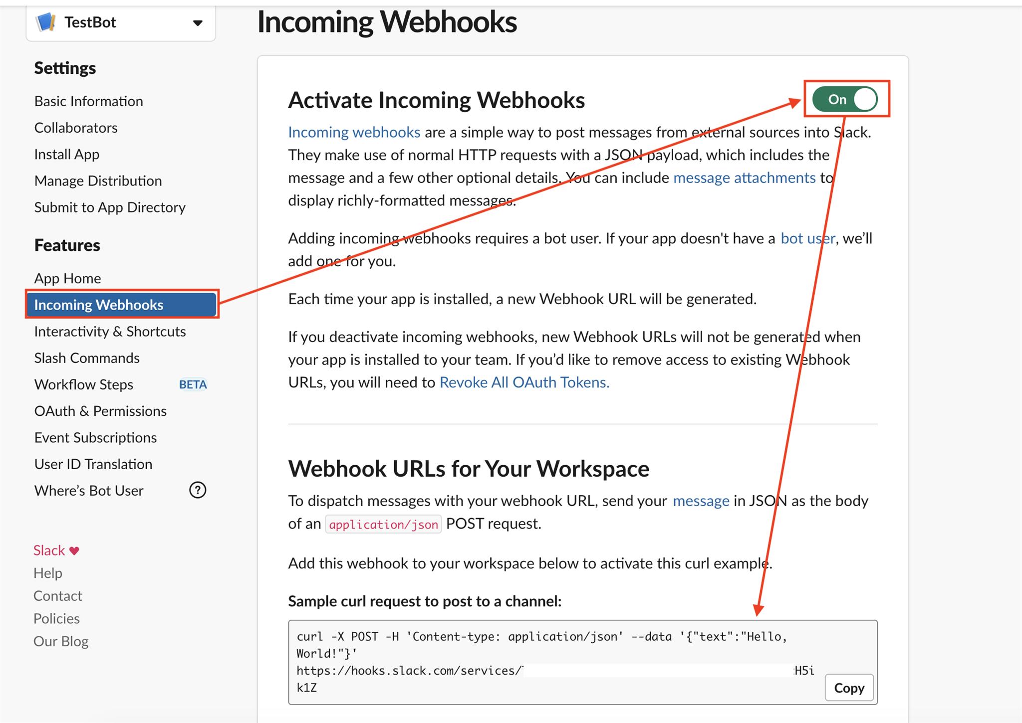 Slack 建立一個slack Bot 來發送webhook訊息 甚麼都略懂就是不懂 點部落