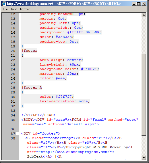 CSS 與 HTML 區段檢視功能2