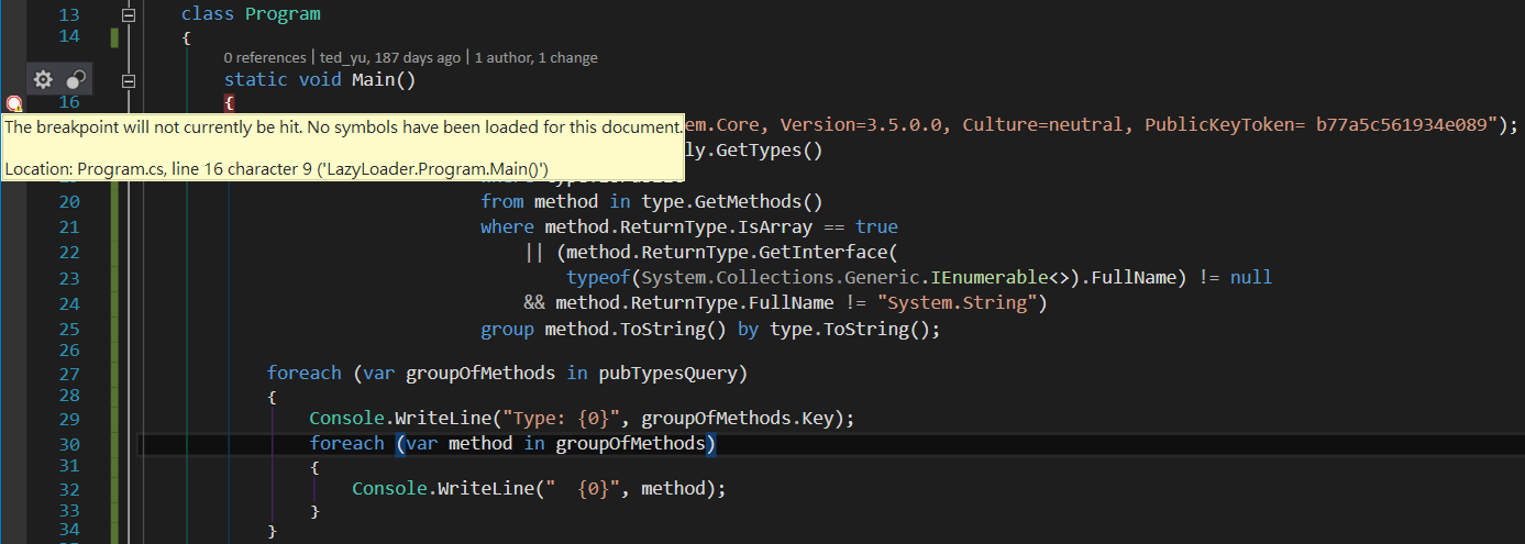 visual studio code debugger stops after loading symbols