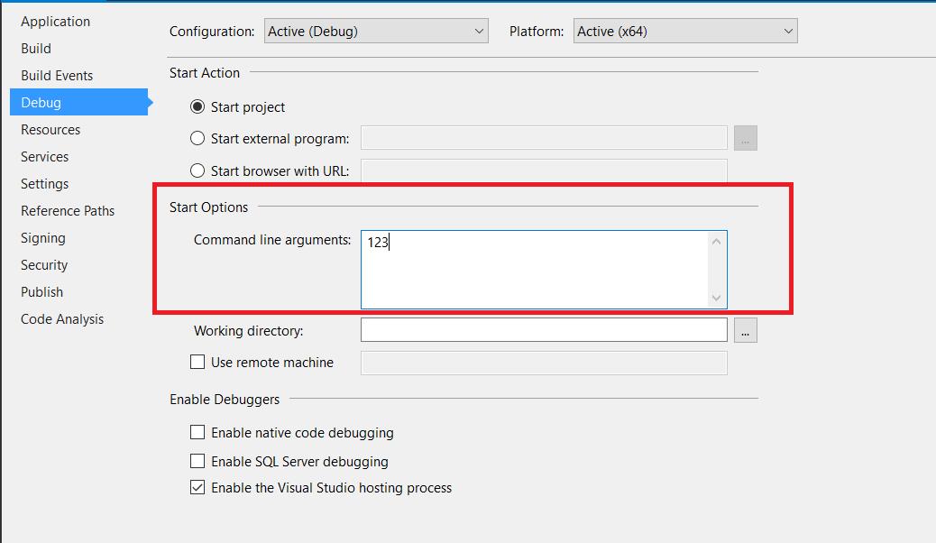 Visual Studio Debug Args Sun Soft Note 