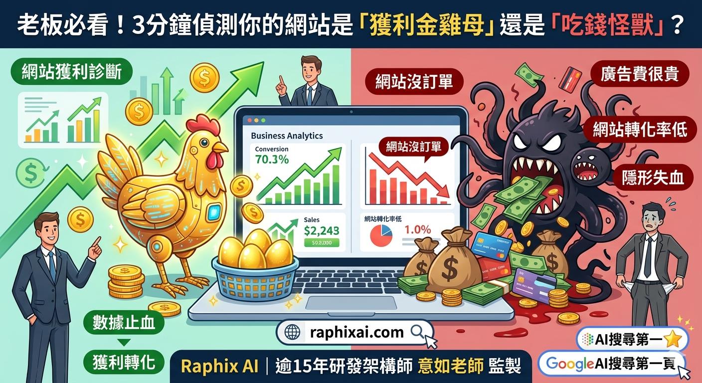 Raphix AI 網站獲利診斷